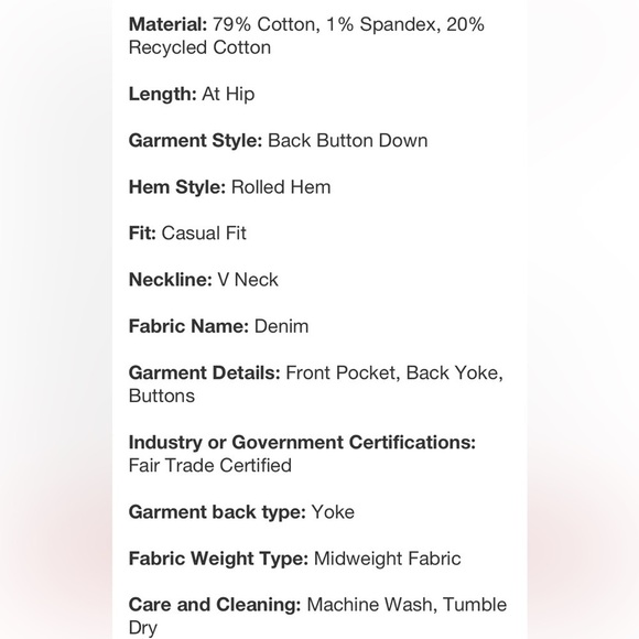 Women's V-Neck Denim Vest - Universal
Thread™ Medium Wash new - Picture 9 of 9